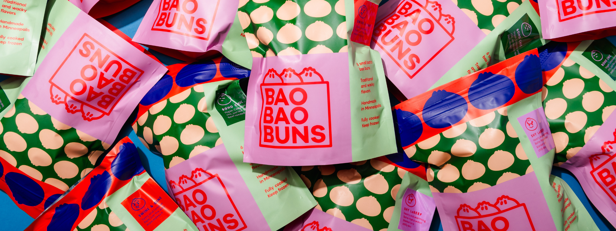 Bao Bao Buns packaging pile