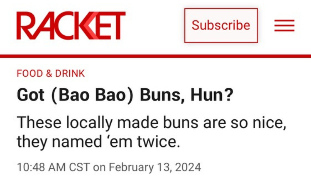 Racket Bao Bao Buns Feature